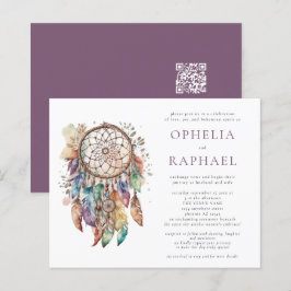 Budget Boho Colorful Dreamcatcher Wedding Lila