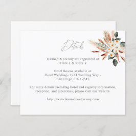 Budget Boho Copper Pampas Gras Blumendetails