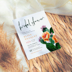Budget Boho Desert Cactus & Blume Brautparty