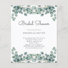 Budget Boho Eucalyptus Blätter Einladung Hochzeit