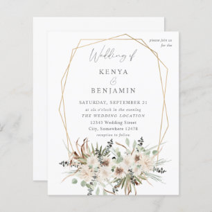 Budget Boho Eukalyptus & Beige Floral Wedding 2