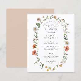 Budget Boho Frühling Wildblume Arch Brautparty