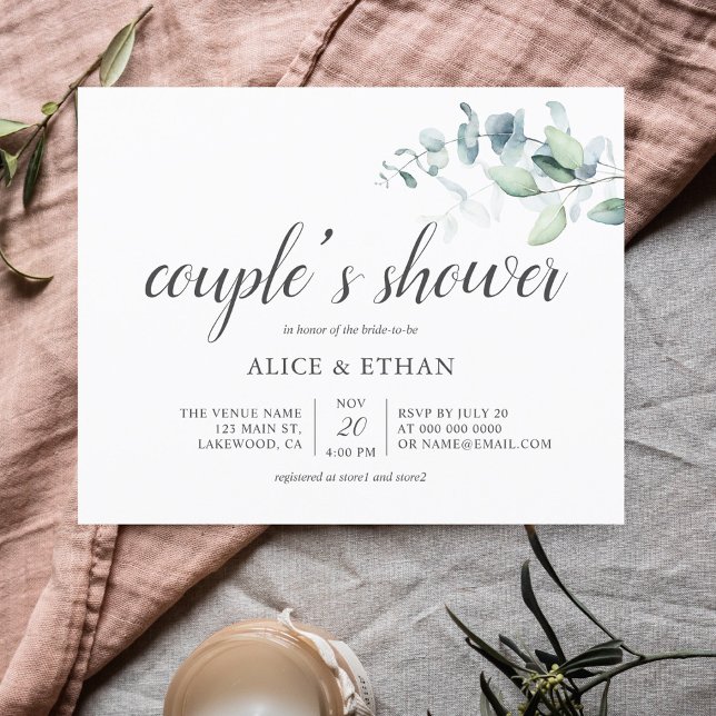 Budget Boho Greenery Eucalyptus Couples Dusche (Von Creator hochgeladen)