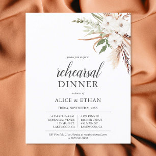 Budget Boho Greenery Pampa Grass Probe Dinner