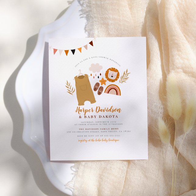 Budget Boho Kleidung & Rainbow Boy Baby Dusche (Von Creator hochgeladen)