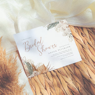 Budget Boho Orchid & Pampas Grass Brautparty