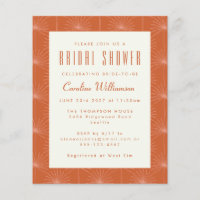 Budget Boho Palm Feuille rouille Fête des mariées 