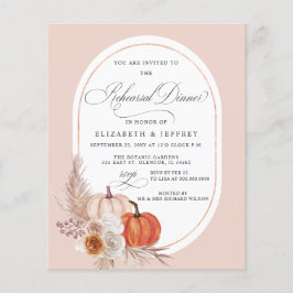 Budget Boho Pampas Pumpkins Herbstessen Probe