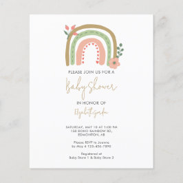 Budget Boho Rainbow Baby Shooting Blume Earth