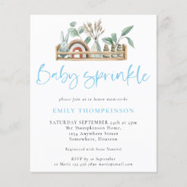 Budget Boho Shelf Toys Boy Baby Sprinkle Einladung