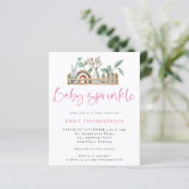 Budget Boho Shelf Toys Girl Baby Sprinkle Einladun