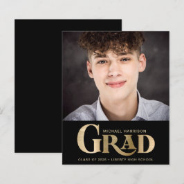 Budget Bold Gold Type Foto Black Abschluss