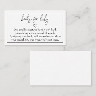Budget "Books for Baby" Beilage Begleitkarte
