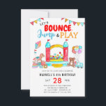 Budget Bounce Jump Play Kids Trampoline Geburtstag Mitteilungskarte<br><div class="desc">Budget Bounce Jump Bounce House Castle Play Kids Toys Banner Flaggen Ballon Trampolin Park Geburtstag</div>