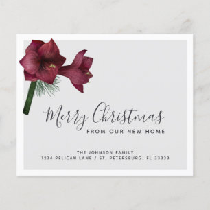 Budget Bourgogne Floral Holiday Nouvelle carte d'a