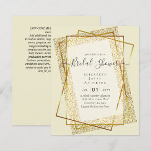 BUDGET BRAUTPARTY Glamour Gold Glitzer schick auss