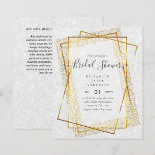BUDGET BRAUTPARTY Glamour Gold Glitzer schick auss