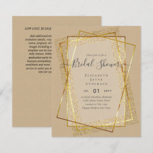 BUDGET BRAUTPARTY Glamour Gold Glitzer schick auss