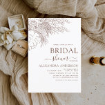Budget Brautparty Minimalistisch Pampas Grass Flye Flyer<br><div class="desc">Minimalistische botanische Flora,  Pampas Grass und Palm Blätter Linie Art Terracotta (Terracotta) und Neutral Brown Earth Tone Boho Bohemisch Sketch Wedding Brautparty Herbst (Herbst),  Winter,  Frühling oder Sommer Einladungen - beinhaltet eine wunderschöne und elegante Schriftzeichen Typografie für die besondere Braut vor Hochzeitstag.</div>