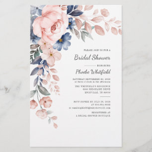 Budget Brautparty Rosa Blumenausweis Briefpapier