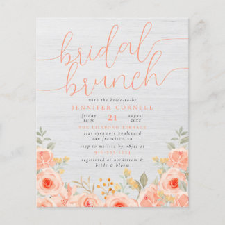 Budget Bridal Brunch | Herrliche Rose und Weißholz