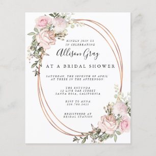 Budget Bridal Dusche Einladung Flyer