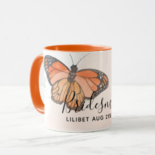 BUDGET Bridesmaid Brautparty gibt BUTTERFLIES Tasse