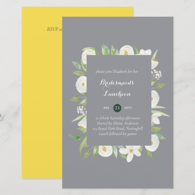 BUDGET Bridesmaiers Mittagessen Brunch Blumenstrau (Vorne/Hinten)