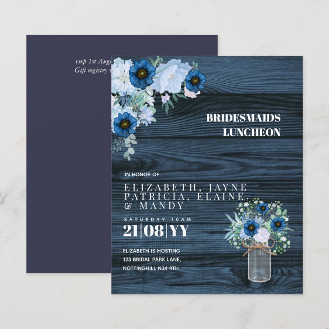 BUDGET Bridesmaiers Mittagessen Brunch Blumenstrau (Vorne/Hinten)