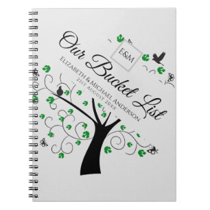 BUdget Bucket List für Newlyweds Keepake Journal Notizblock