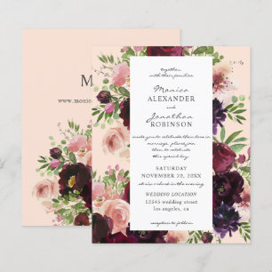 Budget Burgund & Blush Blumenzwiebeln auf Rosa