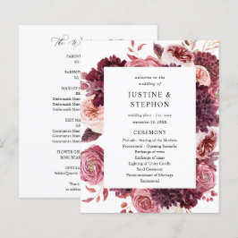 Budget Burgund & Blush Pink 8B Hochzeitsfeier