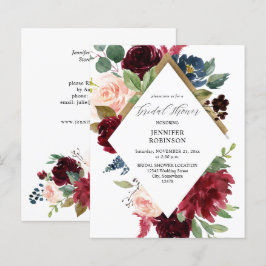 Budget Burgund, Marine & Blush Pink Brautparty