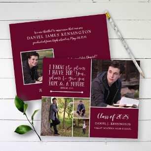 Budget Burgundy Christlich Abschluss Foto