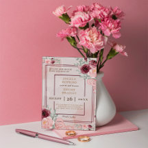 Budget Burgundy Gold & Blush Pink Blumenzwiebelhoc
