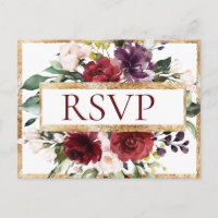 Budget Burgundy Monogram Floral Gold UAWG