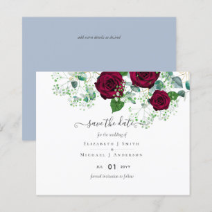 BUDGET Burgundy Rose Eukalyptus Wedding