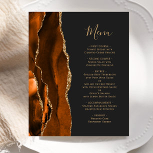 Budget Burnt Orange Gold Achat Dunkle Hochzeitsmen