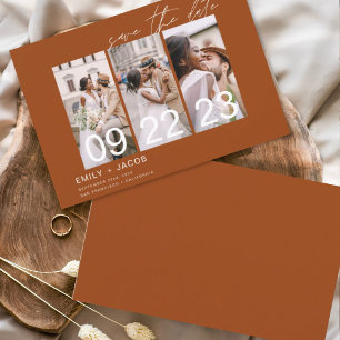 Budget Burnt Orange Save the Date 3 Foto