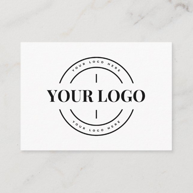Budget Business Logo Company Custom Vielen Dank Ka Begleitkarte (Rückseite)