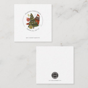 Budget Business Logo Weihnachtsgrüße für Unternehm Mitteilungskarte