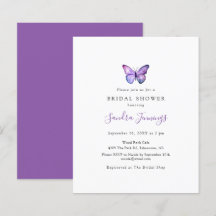 Budget Butterfly Brautparty Elegant Minimalistisch