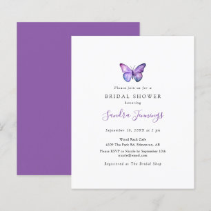 Budget Butterfly Brautparty Elegant Minimalistisch