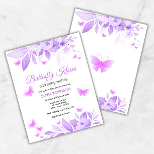 Budget Butterfly Kisses Baby Dusche Einladung