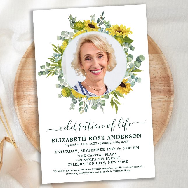 Budget Celebration Life Sunflower Eukalyptus Foto (Von Creator hochgeladen)