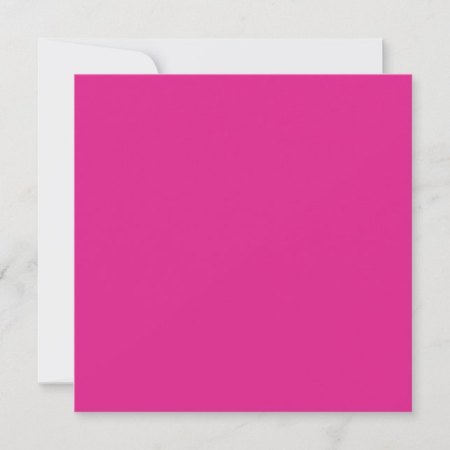 BUDGET CERISE PINK Moderne Core Wedding Einladung (Vorderseite)