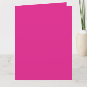 BUDGET CERISE PINK Moderne Core Wedding Karte