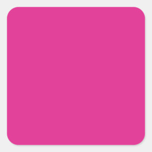 BUDGET CERISE ROSA Moderne Kern-Hochzeit Quadratischer Aufkleber