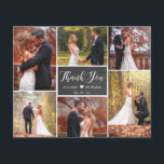 Budget Chalkboard Foto Collage Wedding Vielen Dank Flyer<br><div class="desc">Budget Modernes, rustikales Chalkboard Handschrift Script 6 Multi Foto Collage Hochzeit Danke Foto preiswert (Budget) erschwinglichen Flyer. Stilvolle Hochzeit danke Ihnen Vorlage mit sechs (6) Foto auf der Vorderseite und ein (1) Foto auf der Rückseite (verwendet Schwarz-weiße Filter). Mit dem Text "danke" in einer Wirblen Hand geschrieben Kalligraphie Skript-Schriftart in...</div>