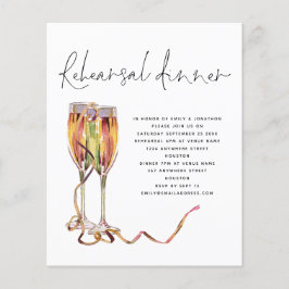 Budget Champagne Script Hochzeit Probe Dinner
